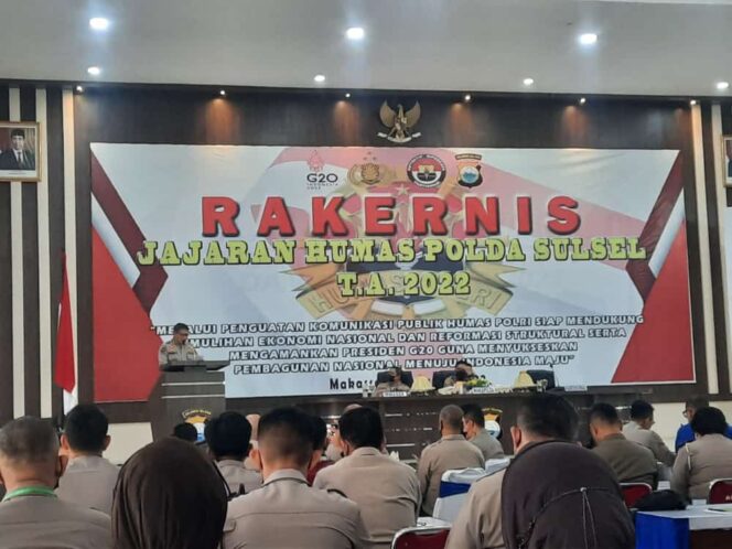 
					Giat Rakernis Jajaran Humas Polda Sulsel T.A 2022