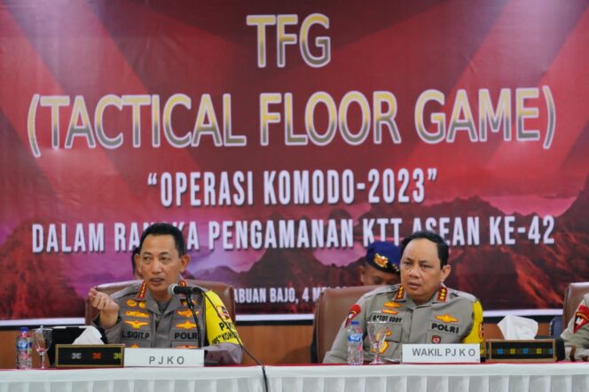 
					Gelar TFG, Kapolri Tekankan Personel Harus Pahami Tugas dan Cara Bertindak saat Amankan KTT ASEAN