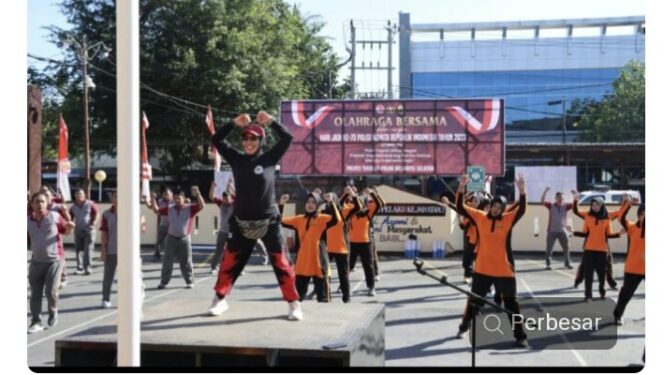 
					Polres Takalar Gelar Olahraga Bersama Dalam Rangka Hari Jadi Polwan ke-75