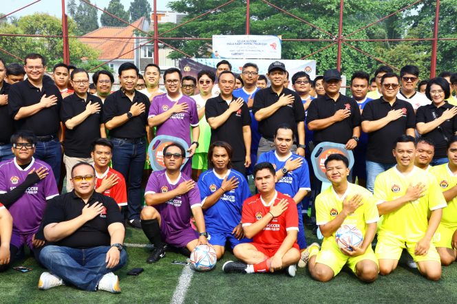 
					Perkuat Sinergisitas, Polri dan Jurnalis Gelar Seven Soccer