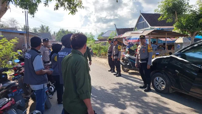 
					Kapolsek Ujung Loe Pimpin Pengamanan Kampanye Di Desa Manyampa.