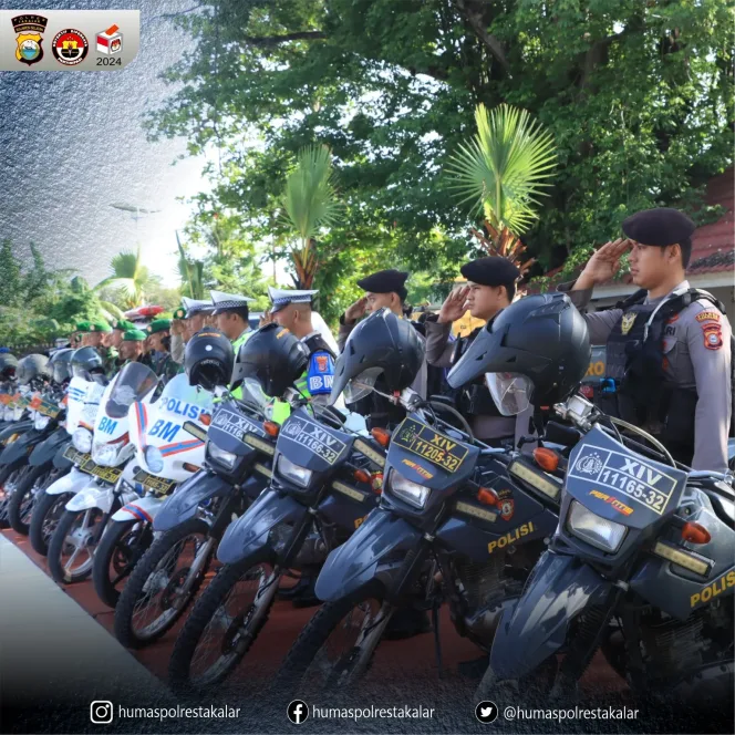 
					Polres Takalar Laksanakan Apel Gelar Pasukan Operasi Lilin 2023 Dalam Rangka PAM Nataru