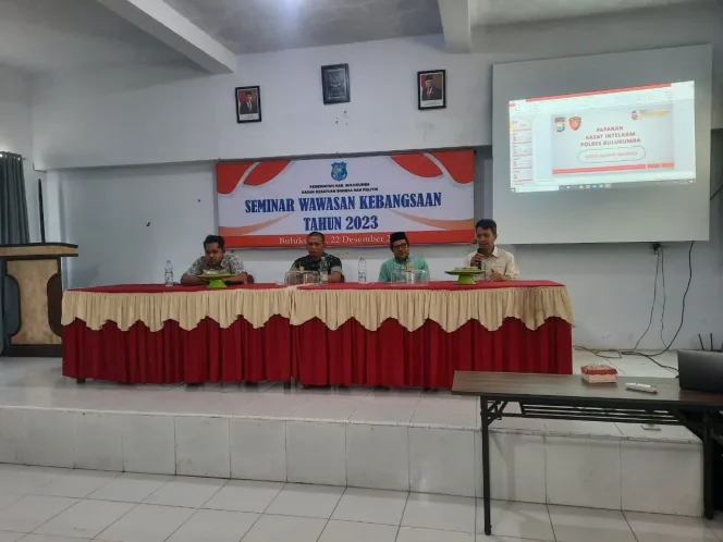 
					Kasat Intel Polres Bulukumba Berikan Materi Wawasan Kebangsaan Ke Pelajar SMK.